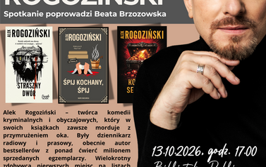 Spotkanie autorskie  Alek Rogoziński 13.10.2026