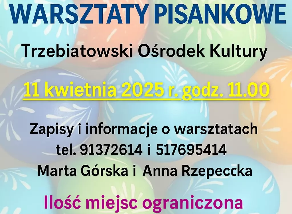Zdjęcie do **ZAPRASZAMY NA MIĘDZYNARODOWE WARSZTATY PISANKOWE!** ????✨