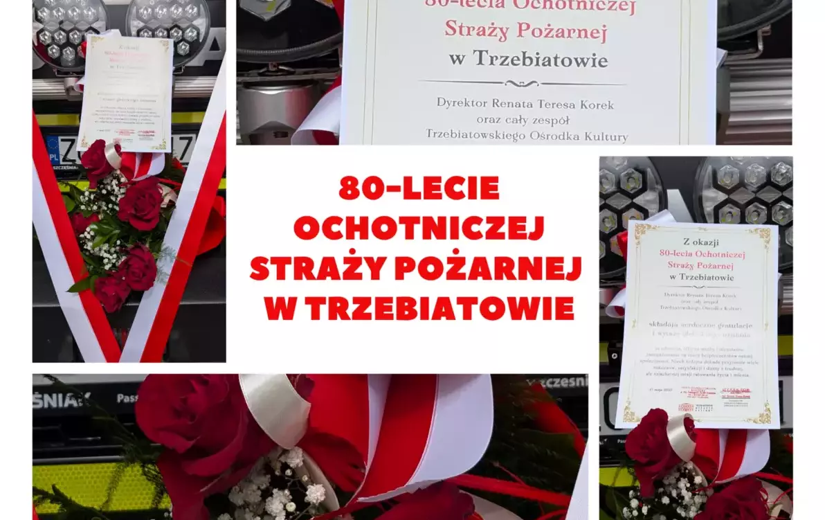 Zdjęcie do 80 lat służby dla bezpieczeństwa Trzebiatowa!