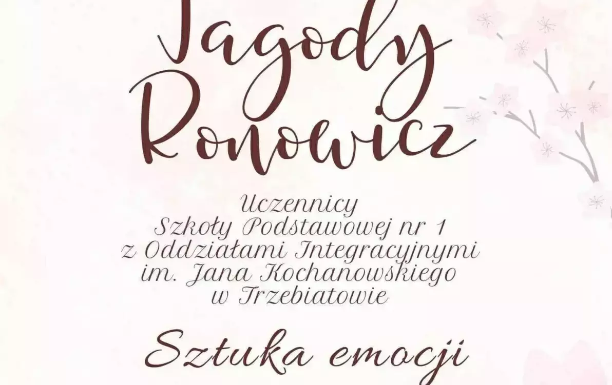 Zdjęcie do Wernisaż Jagody Ronowicz &bdquo;Sztuka Emocji&rdquo;