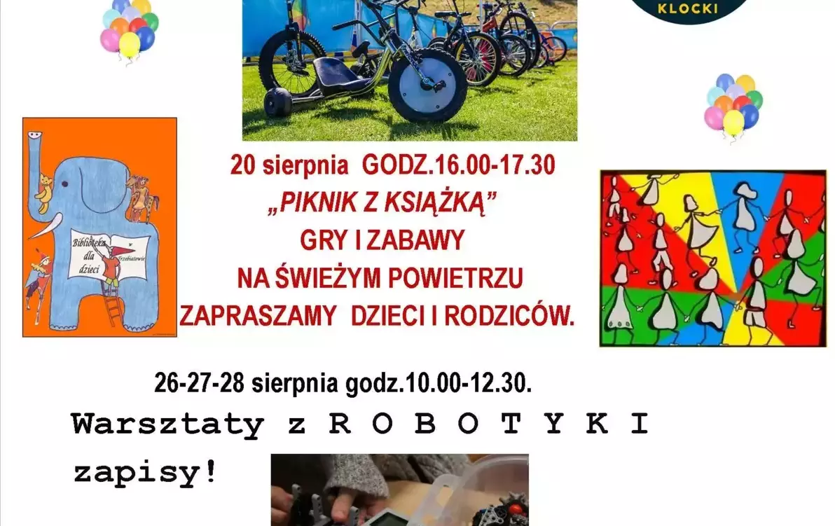 Zdjęcie do ZAJĘCIA WAKACYJNE-SIERPIEŃ
