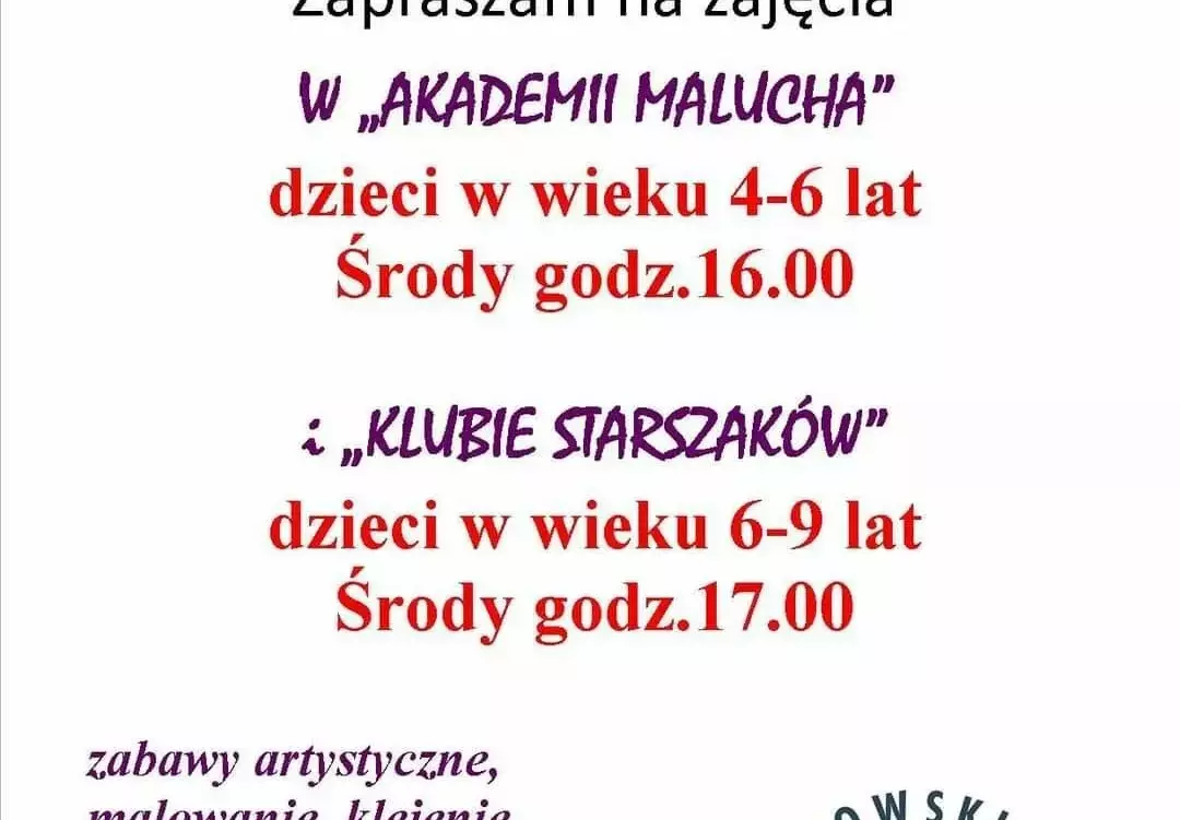 Zdjęcie do Akademii Malucha - zaprasza