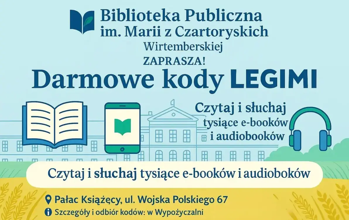 Zdjęcie do Biblioteka Publiczna im. Marii z Czartoryskich Wirtemberskiej w Trzebiatowie - zaprasza!