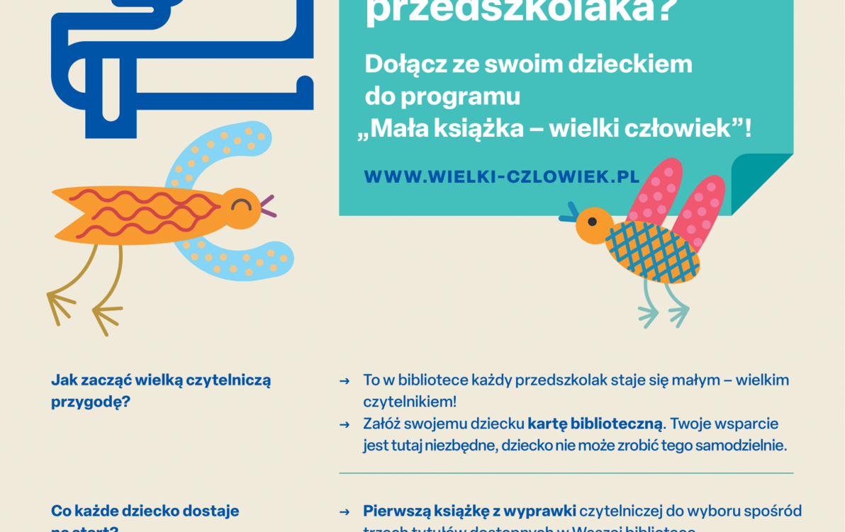 Zdjęcie do Rozpoczynamy nową edycję programu &bdquo;Mała książka &ndash; wielki człowiek&rdquo;