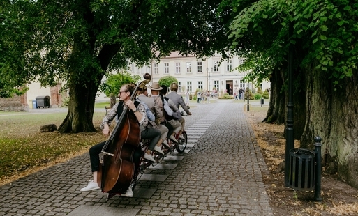 Zdjęcie do Big Bike Orchestra zagrała w Trzebiatowie.