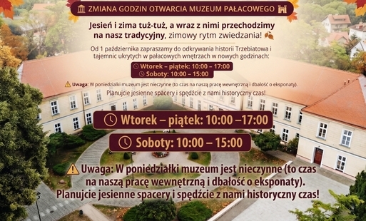 Zdjęcie do ZMIANA GODZIN OTWARCIA MUZEUM PAŁACOWEGO &nbsp;