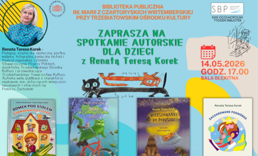 Zdjęcie do Spotkanie autorskie z Renatą Teresą Korek