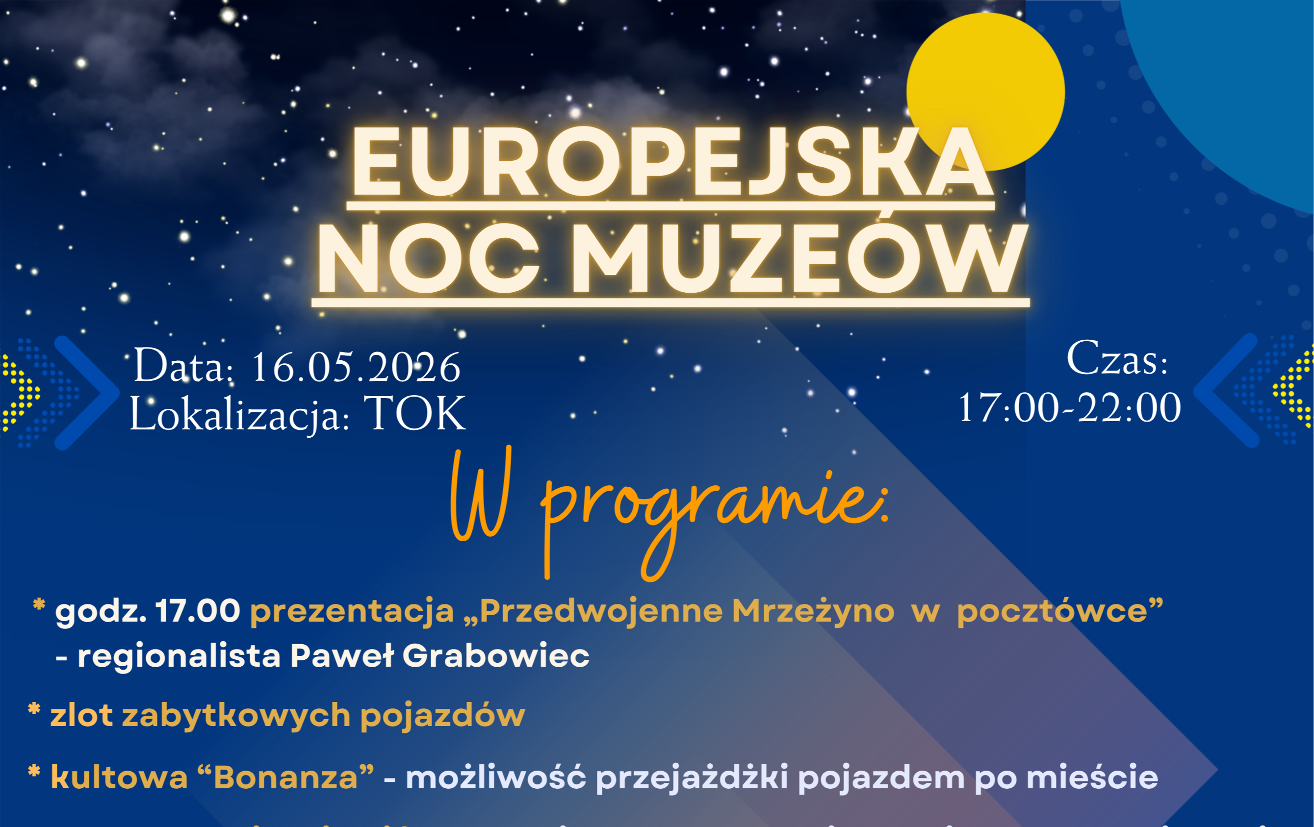 Zdjęcie do Noc, kt&oacute;rej nie możesz przegapić! Europejska Noc Muze&oacute;w w Trzebiatowie &ndash; 16 maja 2026