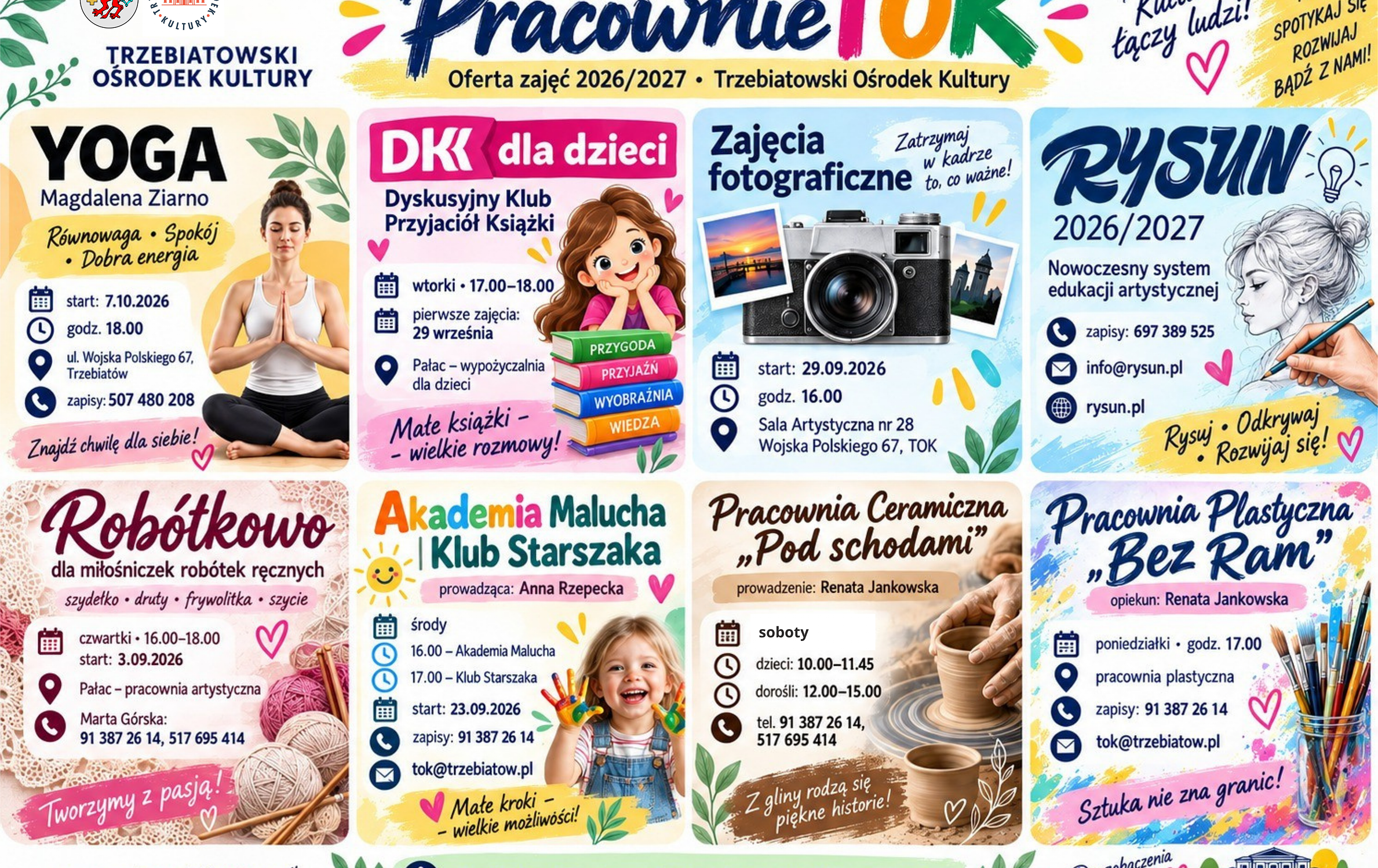 Zdjęcie do PRACOWNIE TOK 2026/2027 !&nbsp;